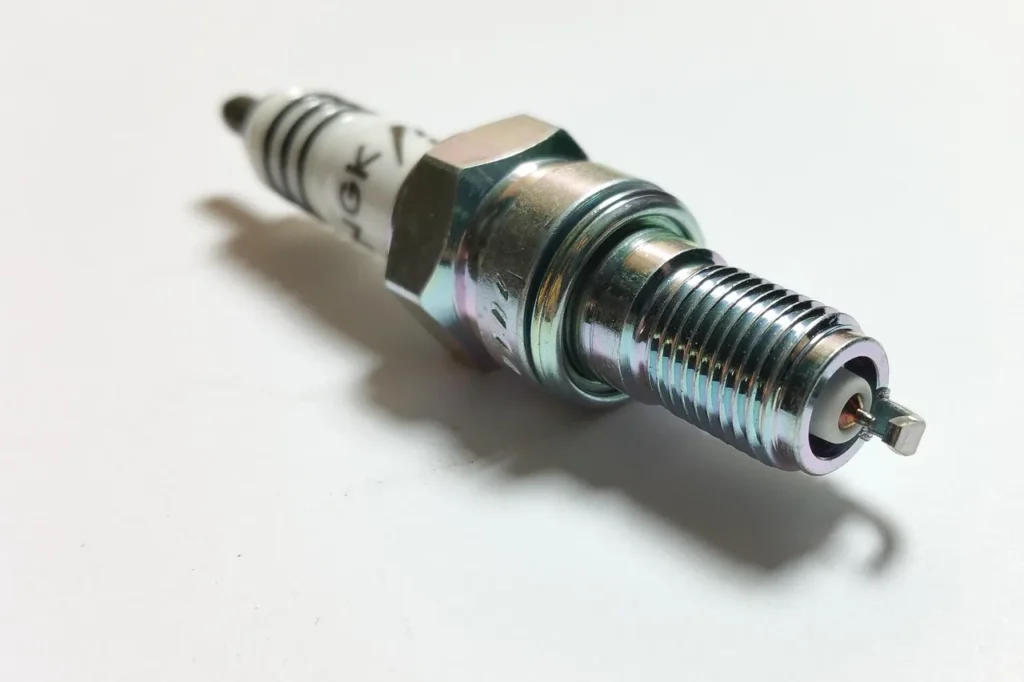 Close-up of a spark plug