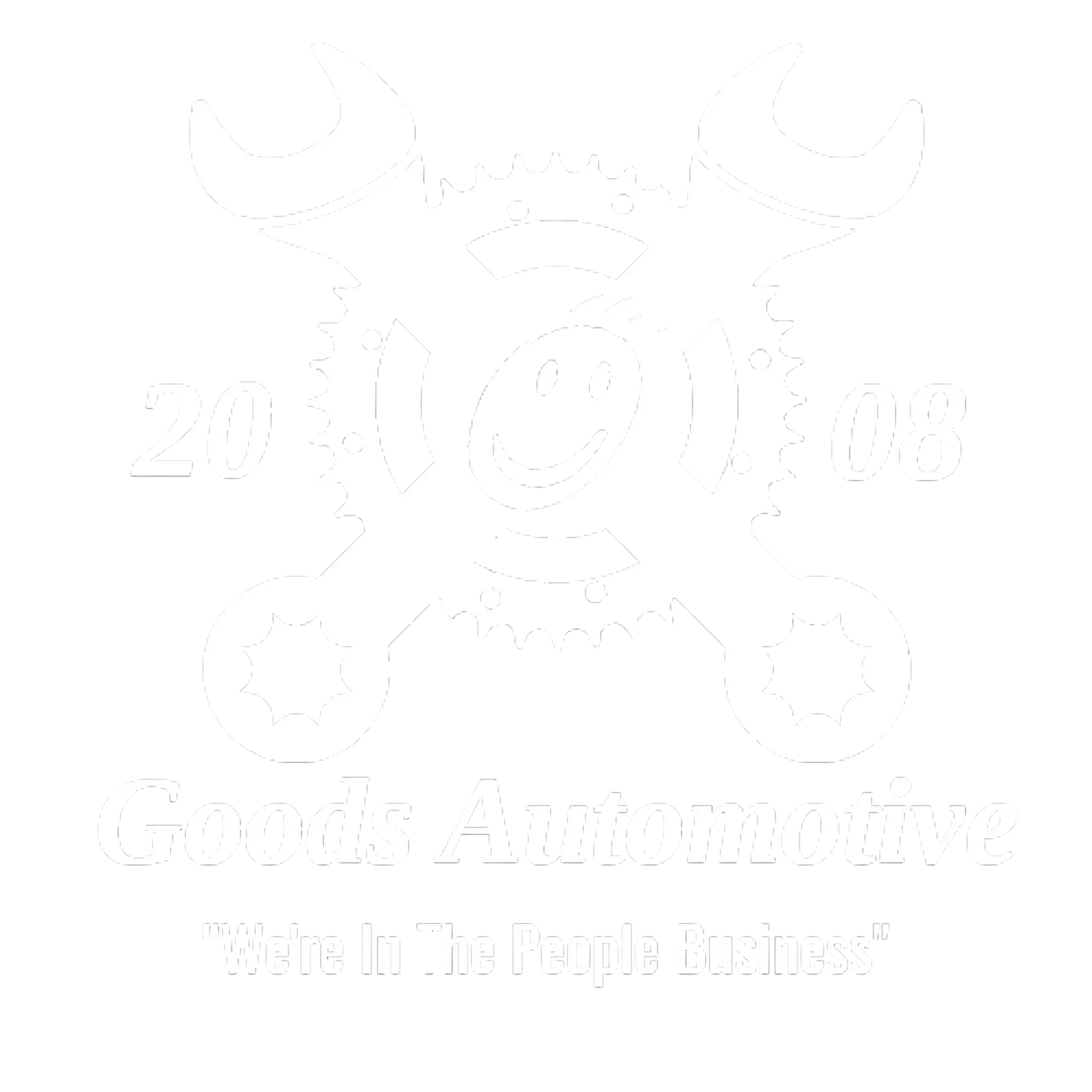 Goods Automotive Services White Logo Puyallup, WA